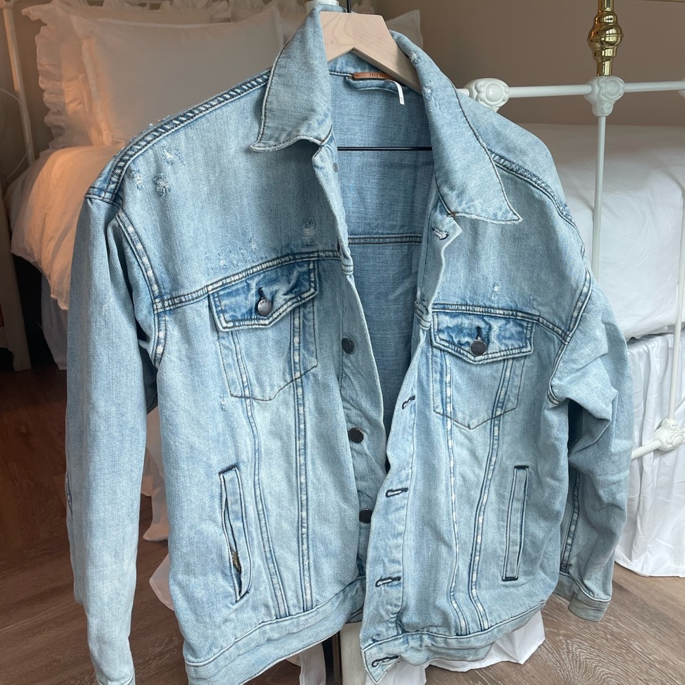 Free People Oversized Denim Jacket